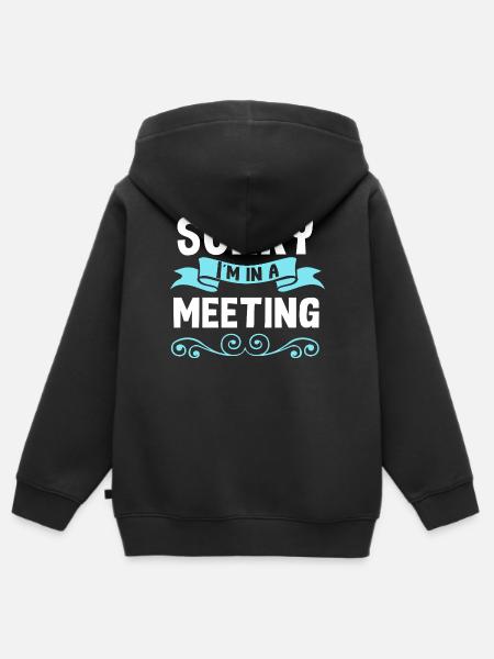 Remote Homeoffice - Kinder Premium Organic Zip Hoodie - Schwarz