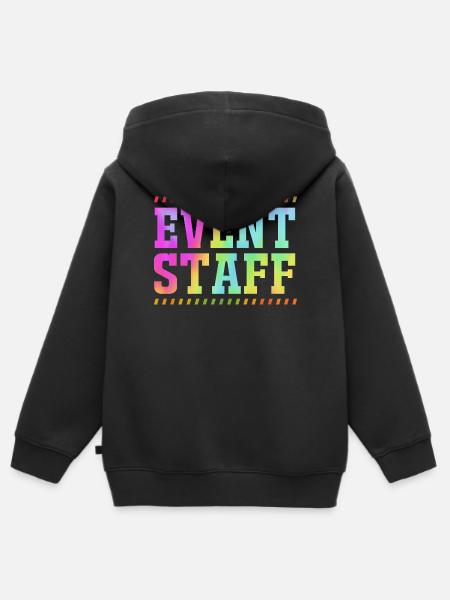 Event Planer Mitarbeiter - Kinder Premium Organic Zip Hoodie - Schwarz