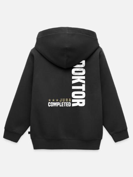 Jura Doktor Abschluss - Kinder Premium Organic Zip Hoodie - Schwarz