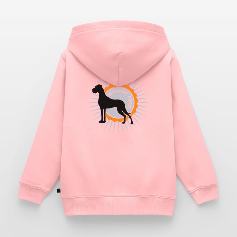German mastiff stellar script Kids Premium Organic Zip-up Hoodie