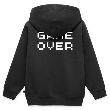 Retro-Gamer-Videospiele - Kinder Premium Organic Zip Hoodie - Schwarz - Hinten - AI Model Kid Male (0cm)