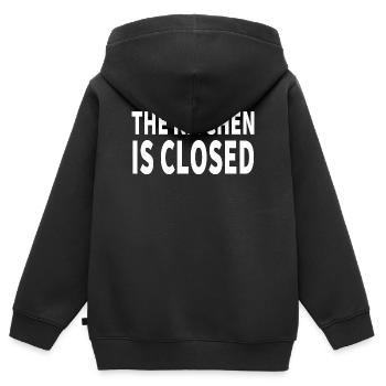 Gâteau - Sweat Premium à capuche zippé enfant bio - noir - Dos - AI Model Kid Male (0cm)