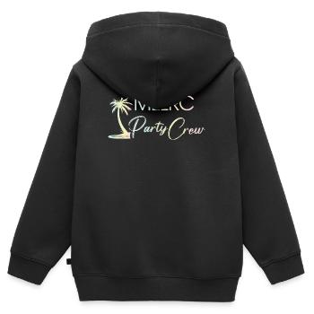 "MLLRC" Mallorca Party Crew - Tropisch - Pastell - Kinder Premium Organic Zip Hoodie - Schwarz - Hinten - AI Model Kid Male (0cm)