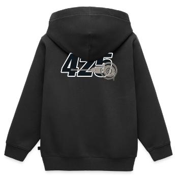425 German Motorcycle AWO DDR - Kids Premium Organic Zip-up Hoodie - black - Back - AI Model Kid Male (0cm)