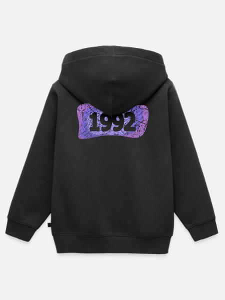 Uni 1992 - Kinder Premium Organic Zip Hoodie - Schwarz