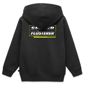 Server Flüsterer - Kinder Premium Organic Zip Hoodie - Schwarz - Hinten - AI Model Kid Male (0cm)