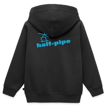 HALF-PIPE - Sweat Premium à capuche zippé enfant bio - noir - Dos - AI Model Kid Male (0cm)
