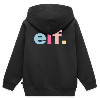 11. Geburtstag Geschenkidee - Kinder Premium Organic Zip Hoodie - Schwarz - Hinten - AI Model Kid Male (0cm)