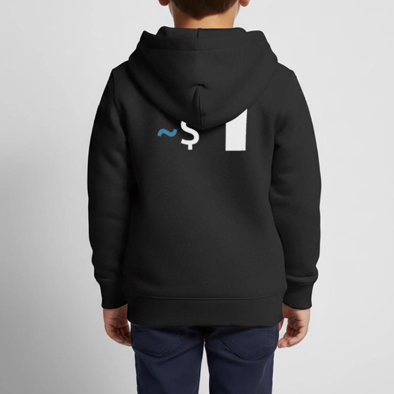 Commande Linux Shell Sweat Premium à capuche zippé enfant bio