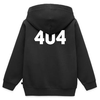 404 - Seite nicht gefunden - Kinder Premium Organic Zip Hoodie - Schwarz - Hinten - AI Model Kid Male (0cm)