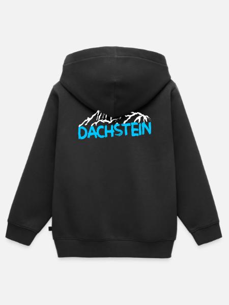Dachstein Ramsau Österreich Souvenir - Kinder Premium Organic Zip Hoodie - Schwarz