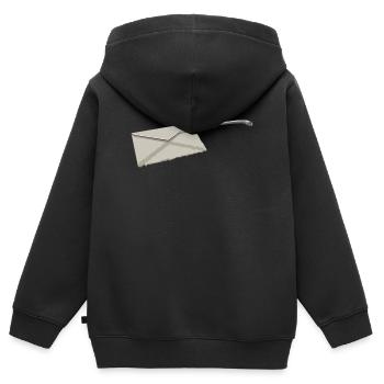 Letter Opener | Letter opener - Kids Premium Organic Zip-up Hoodie - black - Back - AI Model Kid Male (0cm)
