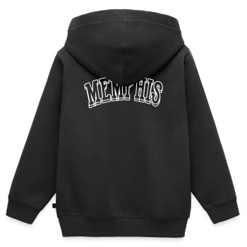 memphis shirt - Kinder Premium Organic Zip Hoodie - Schwarz - Hinten - AI Model Kid Male (0cm)