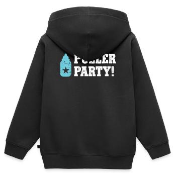 Fête de tireurs Bière bébé Bébé Baby Baby Shower Papa - Sweat Premium à capuche zippé enfant bio - noir - Dos - AI Model Kid Male (0cm)