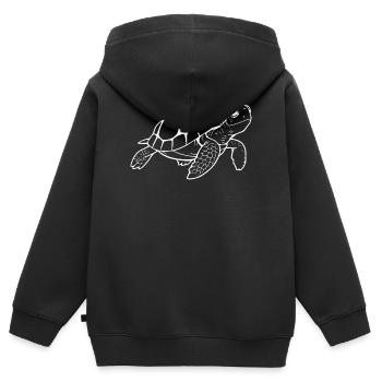 Schildkröten Schildkröten - Kinder Premium Organic Zip Hoodie - Schwarz - Hinten - AI Model Kid Male (0cm)