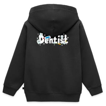 Dentist Dentist - Kids Premium Organic Zip-up Hoodie - black - Back - AI Model Kid Male (0cm)