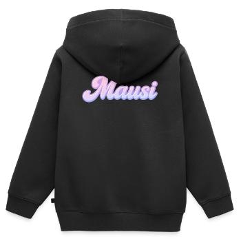 Mausi / y2k Design - Kinder Premium Organic Zip Hoodie - Schwarz - Hinten - AI Model Kid Male (0cm)