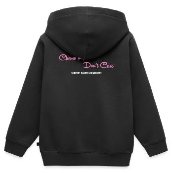 Lungenkrebs Krebs Krebs-Überlebender Krebs stinkt - Kinder Premium Organic Zip Hoodie - Schwarz - Hinten - AI Model Kid Male (0cm)