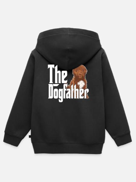 Cockapoo Dog Dad Dogfather Dogs Daddy Father Rotti - Kids Premium Organic Zip-up Hoodie - black