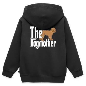 Labradoodle Dog Mom Dogmother Dogs Mommy - Kinder Premium Organic Zip Hoodie - Schwarz - Hinten - AI Model Kid Male (0cm)