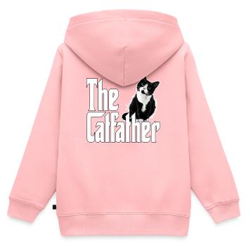 Cat Father The Catfather Crazy Cat Dad Dad - Kids Premium Organic Zip-up Hoodie - rose - Back - AI Model Kid Female (0cm)