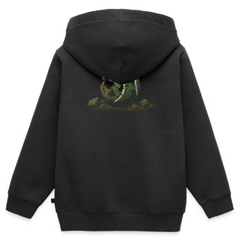 Tennis - Kids Premium Organic Zip-up Hoodie - black - Back - AI Model Kid Male (0cm)