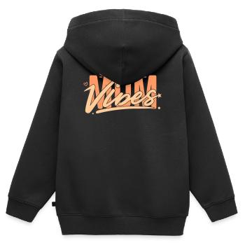 Own Your Mom Vibes: Ein Geschenk, das es wert ist, gegeben zu werden - Kinder Premium Organic Zip Hoodie - Schwarz - Hinten - AI Model Kid Male (0cm)