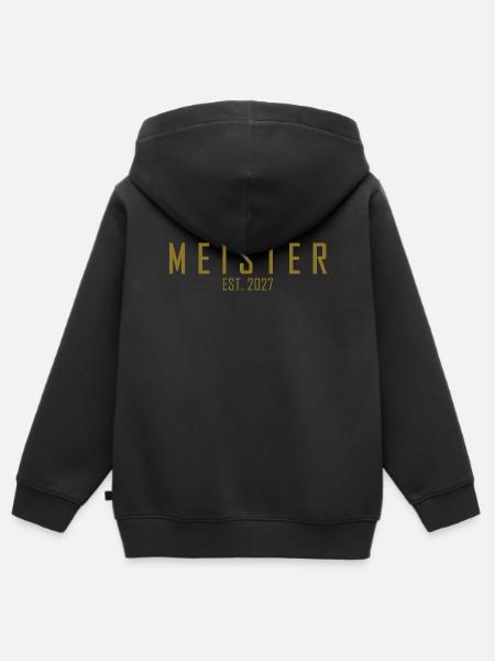 Meister 2027 - Kinder Premium Organic Zip Hoodie - Schwarz