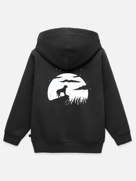 Bullmastiff - Kinder Premium Organic Zip Hoodie - Schwarz