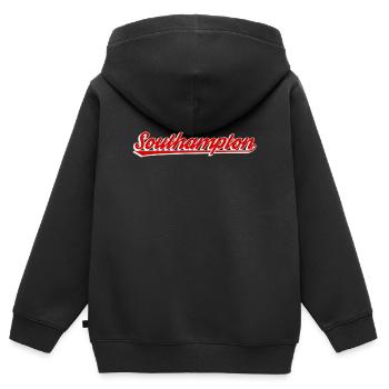 Southampton Angleterre Police - Sweat Premium à capuche zippé enfant bio - noir - Dos - AI Model Kid Male (0cm)