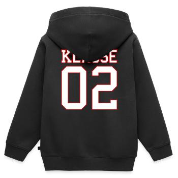 2 Klasse Schuljahr Beginn Geschenk Mädchen Jungen - Kinder Premium Organic Zip Hoodie - Schwarz - Hinten - AI Model Kid Male (0cm)