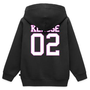 Klasse 2 Zweitklässlerin Mädchen Geschenk 2020 - Kinder Premium Organic Zip Hoodie - Schwarz - Hinten - AI Model Kid Male (0cm)