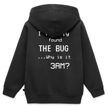 Programmer Meme Computer Scientist Nerd - Kids Premium Organic Zip-up Hoodie - black - Back - AI Model Kid Male (0cm)