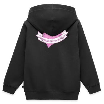 Coordonnatrice des farces Saint-Patrick - Sweat Premium à capuche zippé enfant bio - noir - Dos - AI Model Kid Male (0cm)