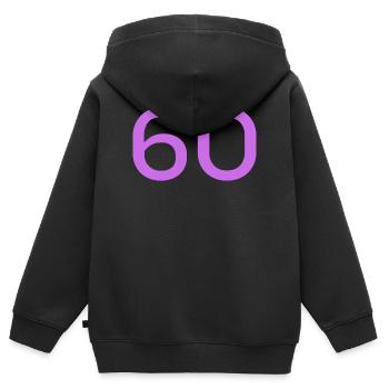 60 - Sweat Premium à capuche zippé enfant bio - noir - Dos - AI Model Kid Male (0cm)