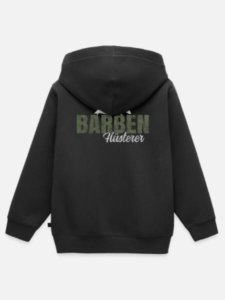 Barben Flüsterer - Kinder Premium Organic Zip Hoodie - Schwarz