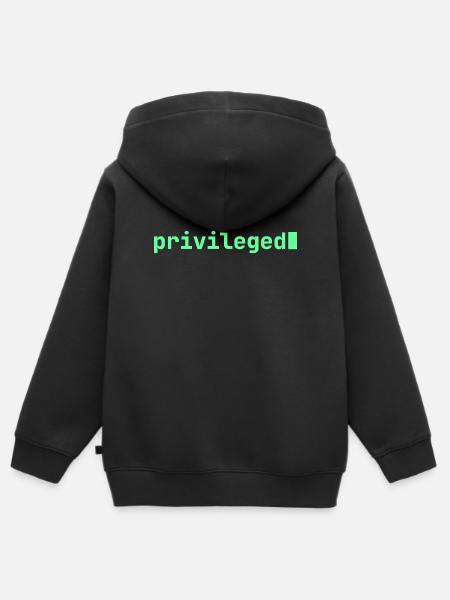 Feeling Privileged | Developer mood  - Kinder Premium Organic Zip Hoodie - Schwarz