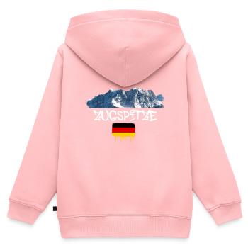 Zugspitze,montagne,montagne,Allemagne,domaine skiable,domaine skiable - Sweat Premium à capuche zippé enfant bio - rose - Dos - AI Model Kid Female (0cm)