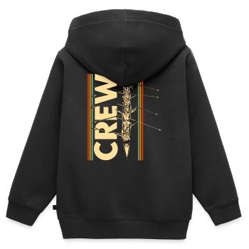 Mannschaft Ruderer Ruderer Rudern Geschenk - Kinder Premium Organic Zip Hoodie - Schwarz - Hinten - AI Model Kid Male (0cm)