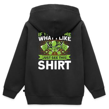 Ireland Irish roots Irish gift - Kids Premium Organic Zip-up Hoodie - black - Back - AI Model Kid Male (0cm)