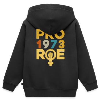 Égalité des sexes Égalité des sexes - Sweat Premium à capuche zippé enfant bio - noir - Dos - AI Model Kid Male (0cm)