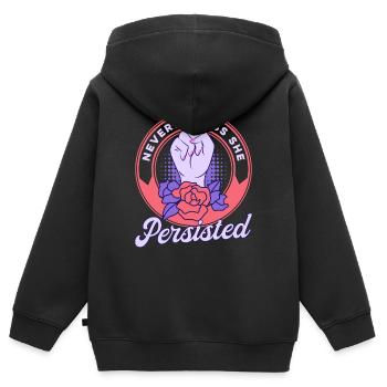 Rechte der Frauen Feministisch Ermächtigung Gesche - Kinder Premium Organic Zip Hoodie - Schwarz - Hinten - AI Model Kid Male (0cm)