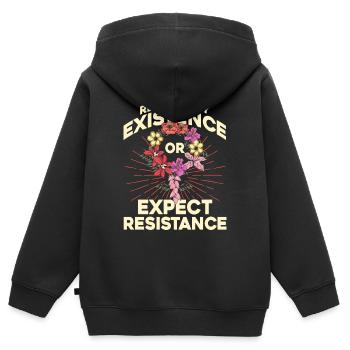 Droits des femmes Autonomisation féministe - Sweat Premium à capuche zippé enfant bio - noir - Dos - AI Model Kid Male (0cm)
