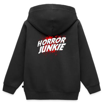 horror movie horror movie horror movie gift - Kids Premium Organic Zip-up Hoodie - black - Back - AI Model Kid Male (0cm)