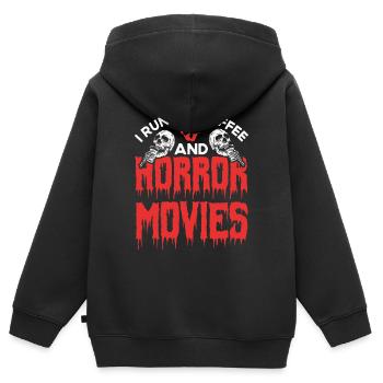 Horrorfilm Horrorfilm Slasher Film Geschenk - Kinder Premium Organic Zip Hoodie - Schwarz - Hinten - AI Model Kid Male (0cm)