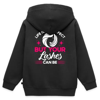 Kosmetik Kosmetiker Maskenbildner Geschenk - Kinder Premium Organic Zip Hoodie - Schwarz - Hinten - AI Model Kid Male (0cm)