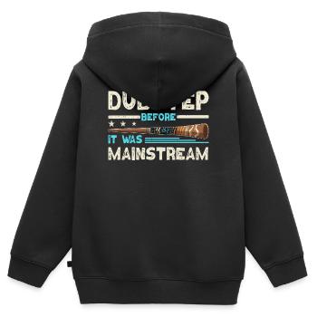 Didgeridoo Dubstep Before It Was Mainstream - Kinder Premium Organic Zip Hoodie - Schwarz - Hinten - AI Model Kid Male (0cm)