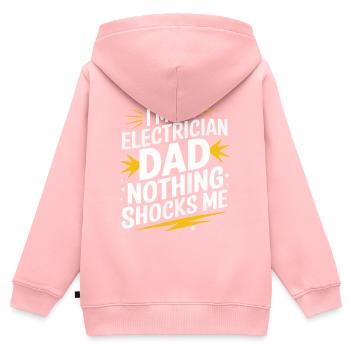 Electrician Electronics Technician Craftsman Profession Saying - Kids Premium Organic Zip-up Hoodie - rose - Back - AI Model Kid Female (0cm)
