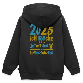Kindergarten 2025 Kids Gift Kita 2025 Decoration - Kids Premium Organic Zip-up Hoodie - black - Back - AI Model Kid Male (0cm)