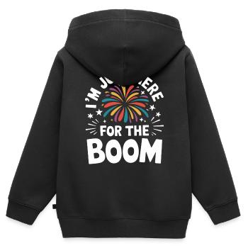 Pyrotechniker Feuerwerk Pyrotechnik - Kinder Premium Organic Zip Hoodie - Schwarz - Hinten - AI Model Kid Male (0cm)